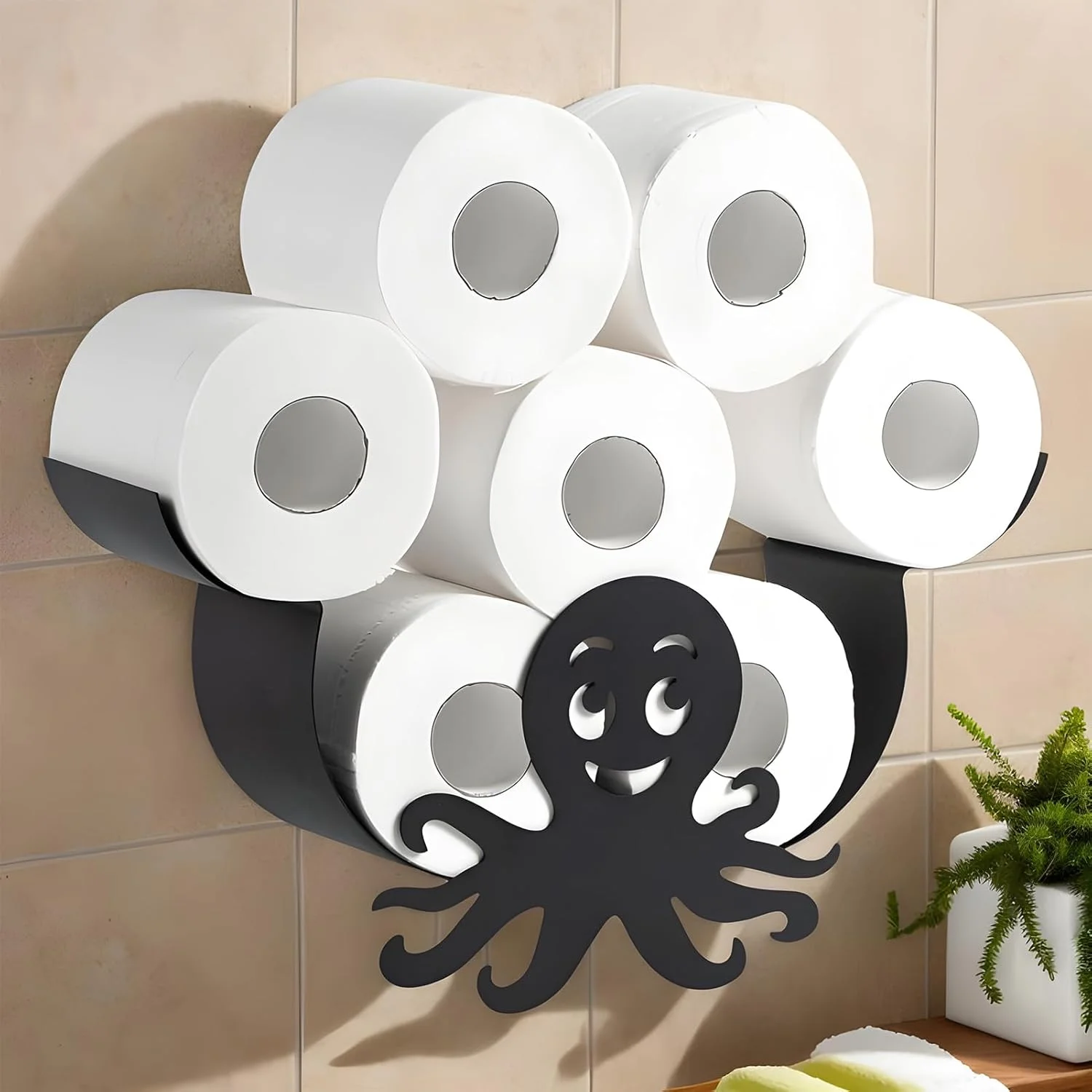 Fun Toilet Paper Holder - Octopus Design Cool Toilet Paper Holder,Storage Stand Roll Tissue Organizer for Farmhouse Home Bathroom Small Space RV Restroom Wall Fun Toilet Paper Holder - Octopus Design Cool Toilet Paper Holder,Storage Stand Roll Tissue Organizer for Farmhouse Home Bathroom Small Space RV Restroom Wall