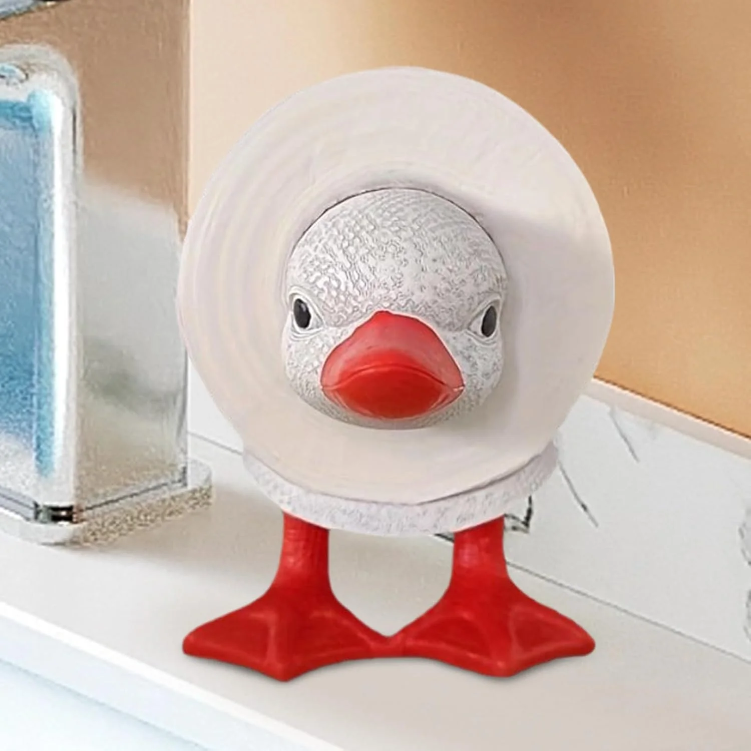 Funny Toilet Paper Holder | Duck Toilet Roll Holder - Decorative Self-standing Tissue Rack Bathroom Restroom Apartment Under-Cabinet Accessory Funny Toilet Paper Holder | Duck Toilet Roll Holder - Decorative Self-standing Tissue Rack Bathroom Restroom Apartment Under-Cabinet Accessory