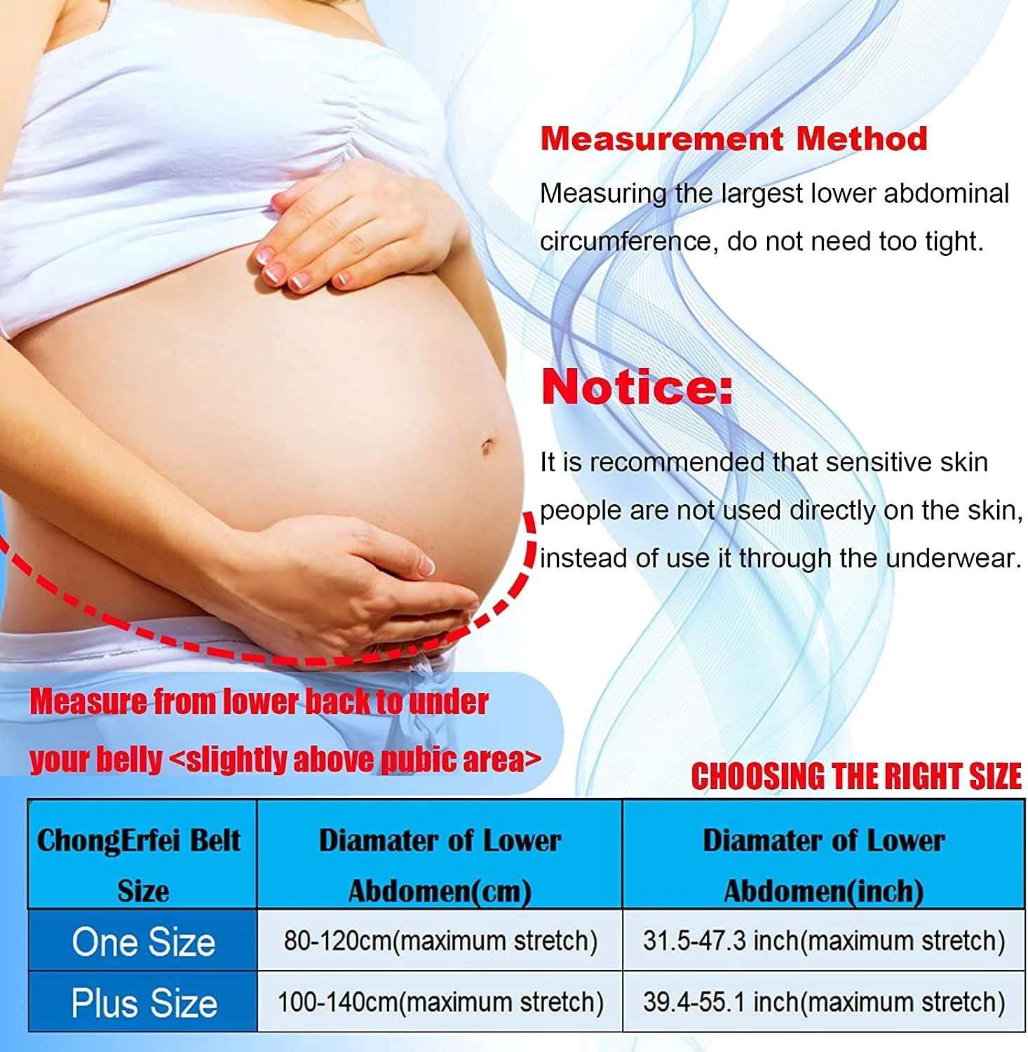 کمربند بارداری، کمربند ساپورت بارداری 3 در 1 KASTWAVE، ساپورت کمر، شکم بند، ساپورت کمر، سبک وزن، قابل تنفس و قابل تنظیم (مشکی)