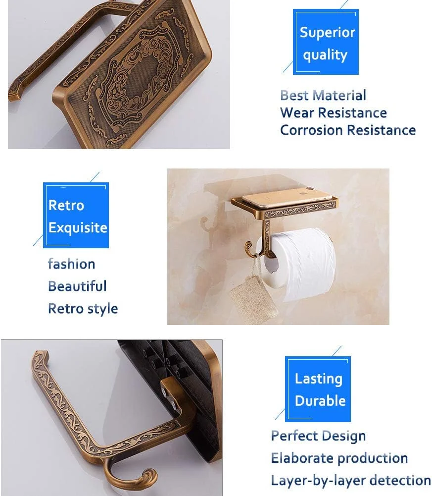 جا دستمال کاغذی برنزی فردیسو، جا حوله ای دستمال کاغذی برنجی عتیقه، نگهدارنده کاغذ دیواری ممتاز با قفسه و قلاب جا دستمال کاغذی برنزی فردیسو، جا حوله ای دستمال کاغذی برنجی عتیقه، نگهدارنده کاغذ دیواری ممتاز با قفسه و قلاب