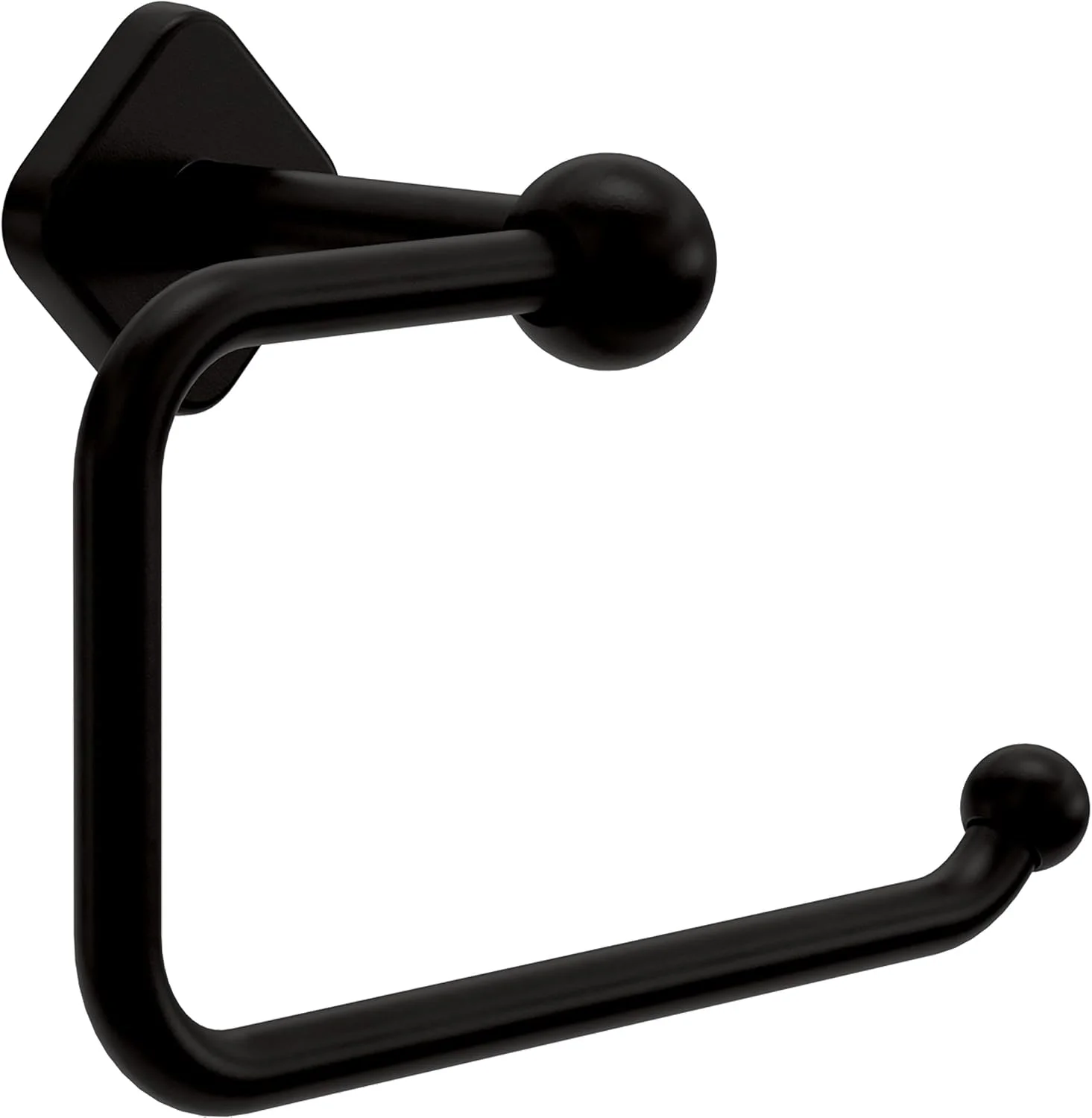 نگهدارنده دستمال توالت/حوله دستی Franklin Brass Gainesville (تک عددی) مشکی مات، چند منظوره، قابل نصب روی دیوار، نگهدارنده رول دستمال کاغذی/جای حوله آشپزخانه مدل GNV50-MB