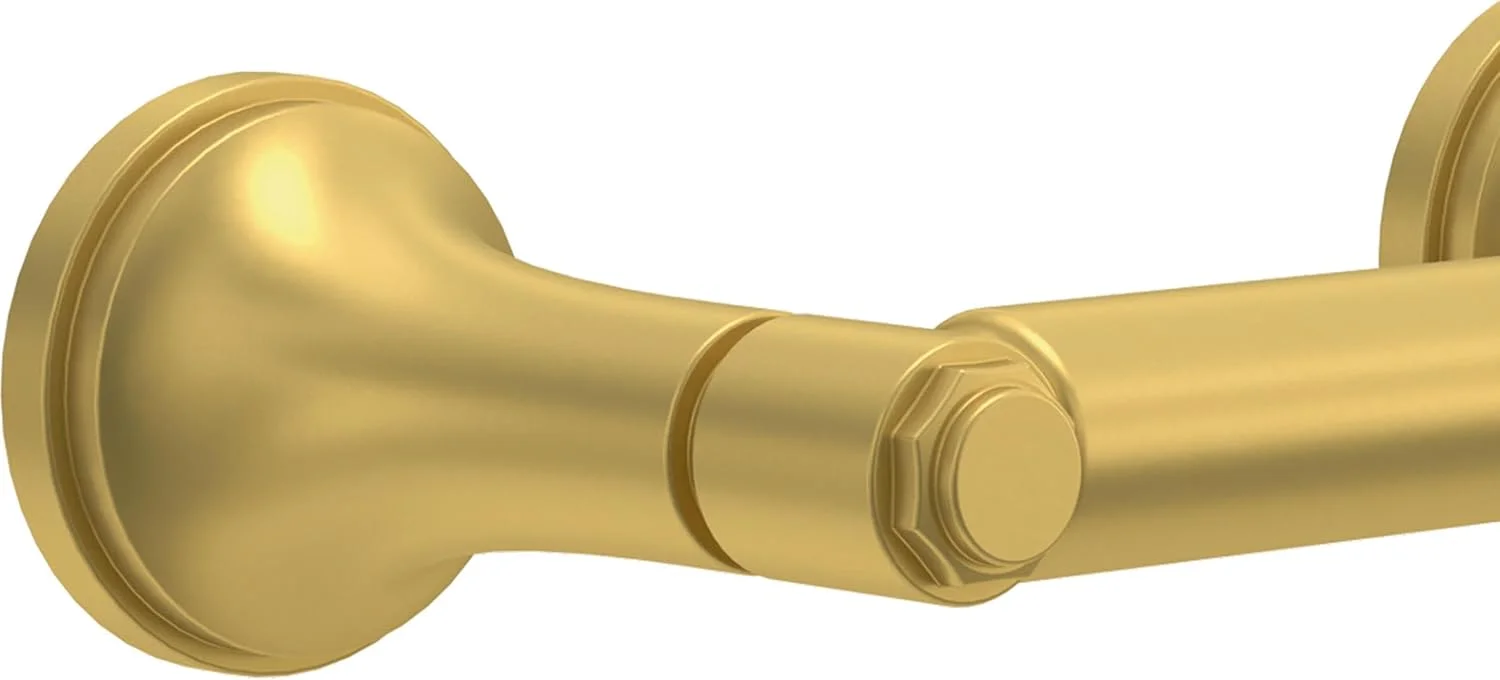 نگهدارنده دستمال توالت Franklin Brass Woodruff (تک عددی) طلایی ساتن، مناسب برای سازماندهی و نگهداری دستمال کاغذی در حمام، دارای فنر نگهدارنده دستمال توالت Franklin Brass Woodruff (تک عددی) طلایی ساتن، مناسب برای سازماندهی و نگهداری دستمال کاغذی در حمام، دارای فنر
