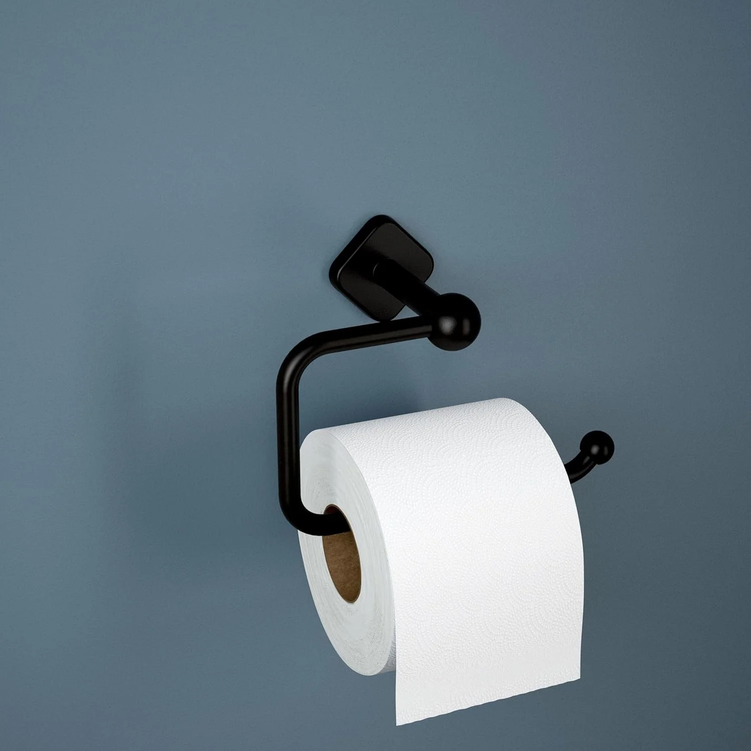 نگهدارنده دستمال توالت/حوله دستی Franklin Brass Gainesville (تک عددی) مشکی مات، چند منظوره، قابل نصب روی دیوار، نگهدارنده رول دستمال کاغذی/جای حوله آشپزخانه مدل GNV50-MB