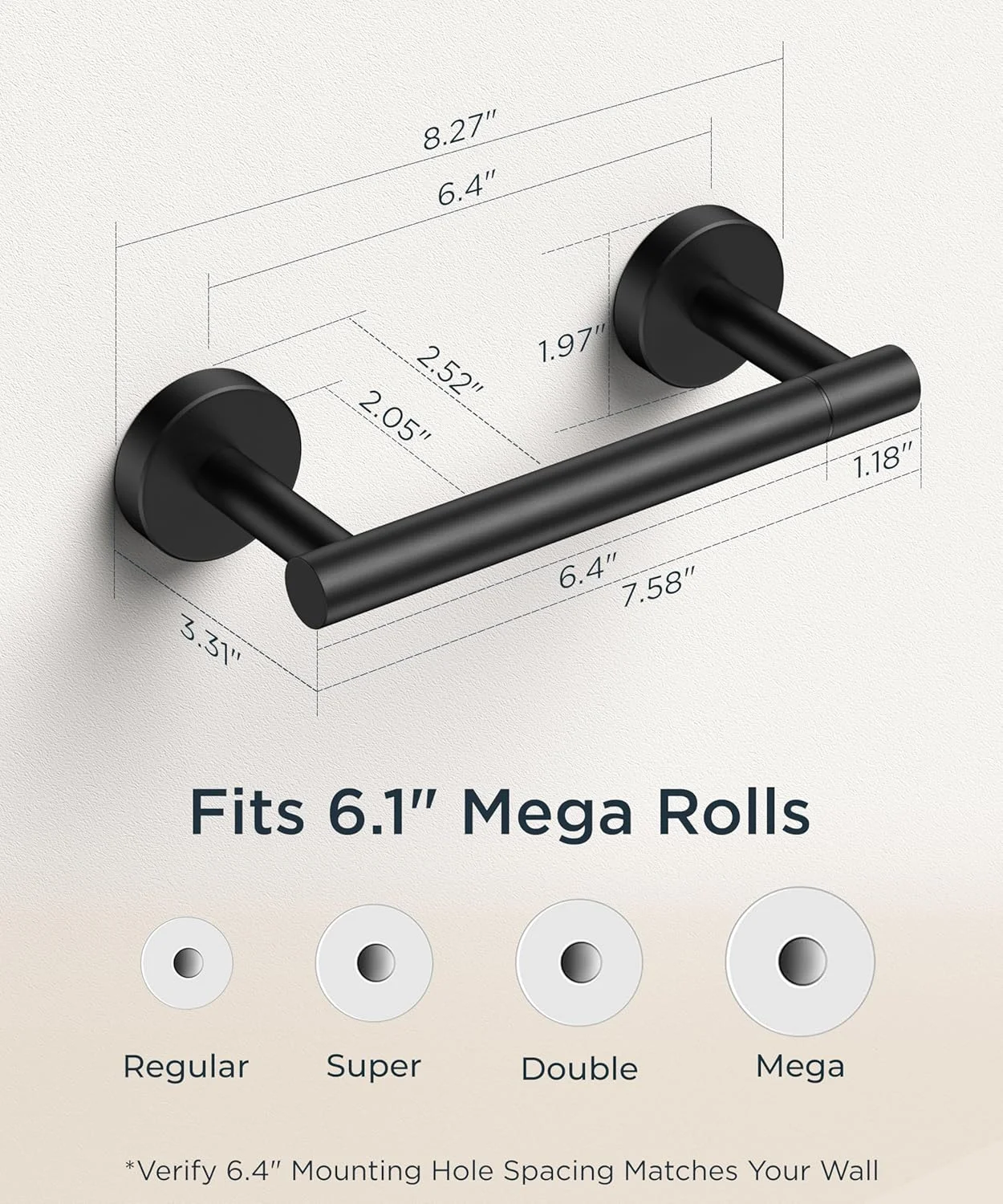 جا دستمال توالت دیواری فوریس مشکی، جا دستمال کاغذی توالت مشکی مات برای فولاد ضد زنگ SUS 304، جا دستمال رولی توالت چرخشی دو پایه برای حمام و کاروان جا دستمال توالت دیواری فوریس مشکی، جا دستمال کاغذی توالت مشکی مات برای فولاد ضد زنگ SUS 304، جا دستمال رولی توالت چرخشی دو پایه برای حمام و کاروان