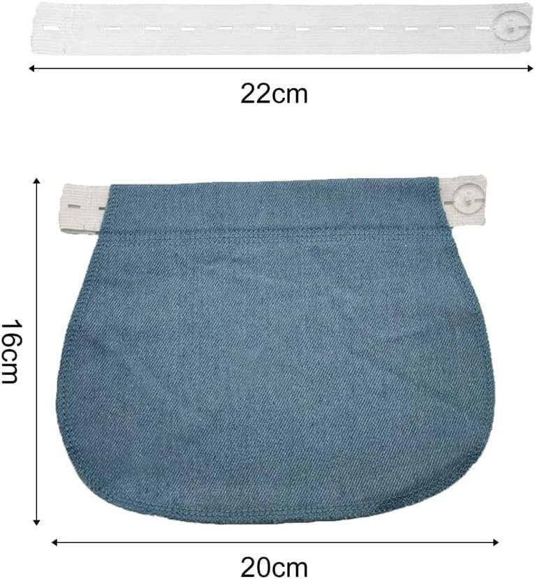 افزایش دهنده کمر Azonee، 4 تکه افزایش دهنده کمر قابل تنظیم حرفه ای، کمربند کششی شلوار برای زنان باردار، افزایش دهنده شلوار بارداری، سگک افزایش دهنده قابل تنظیم