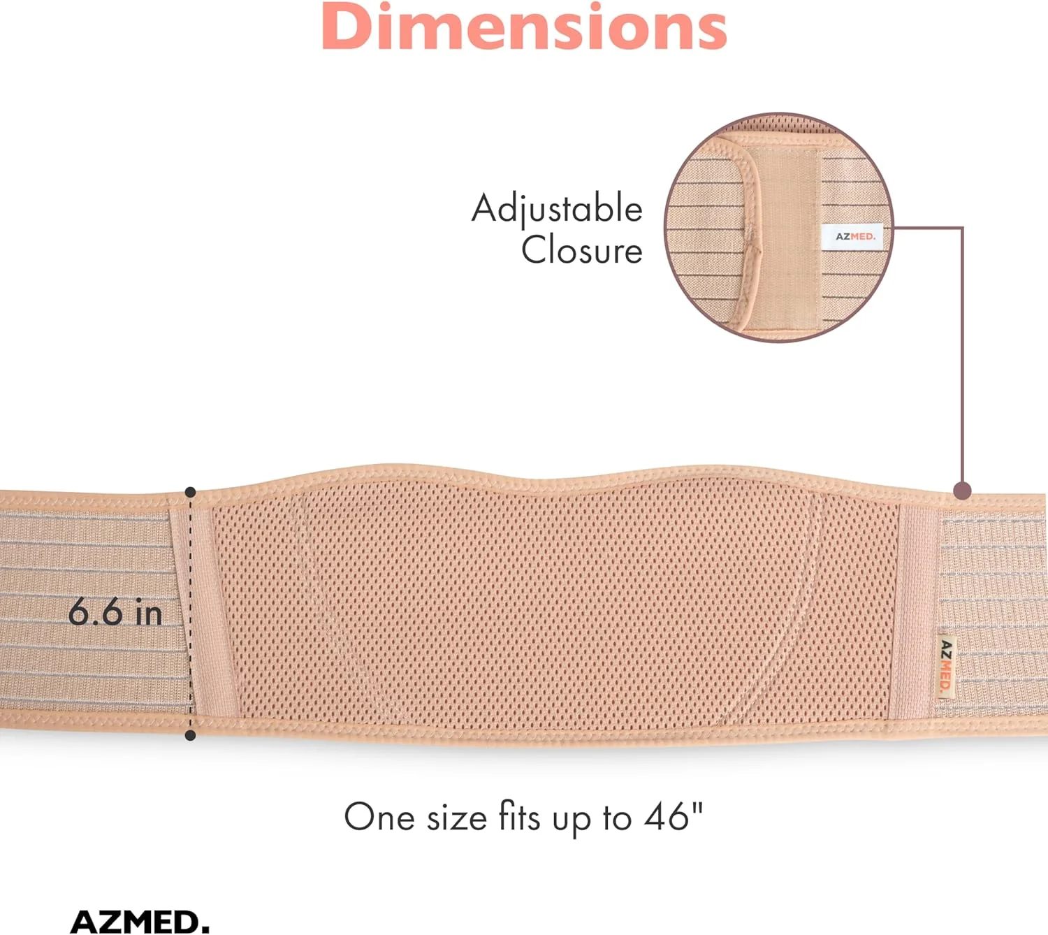 بند شکم بارداری AZMED برای زنان باردار - لوازم ضروری بارداری، بند حمایت از شکم برای شکم، لگن، کمر، پشت - تمام مراحل بارداری و بند شکم بعد از زایمان (بژ) - هدیه برای مادر باردار