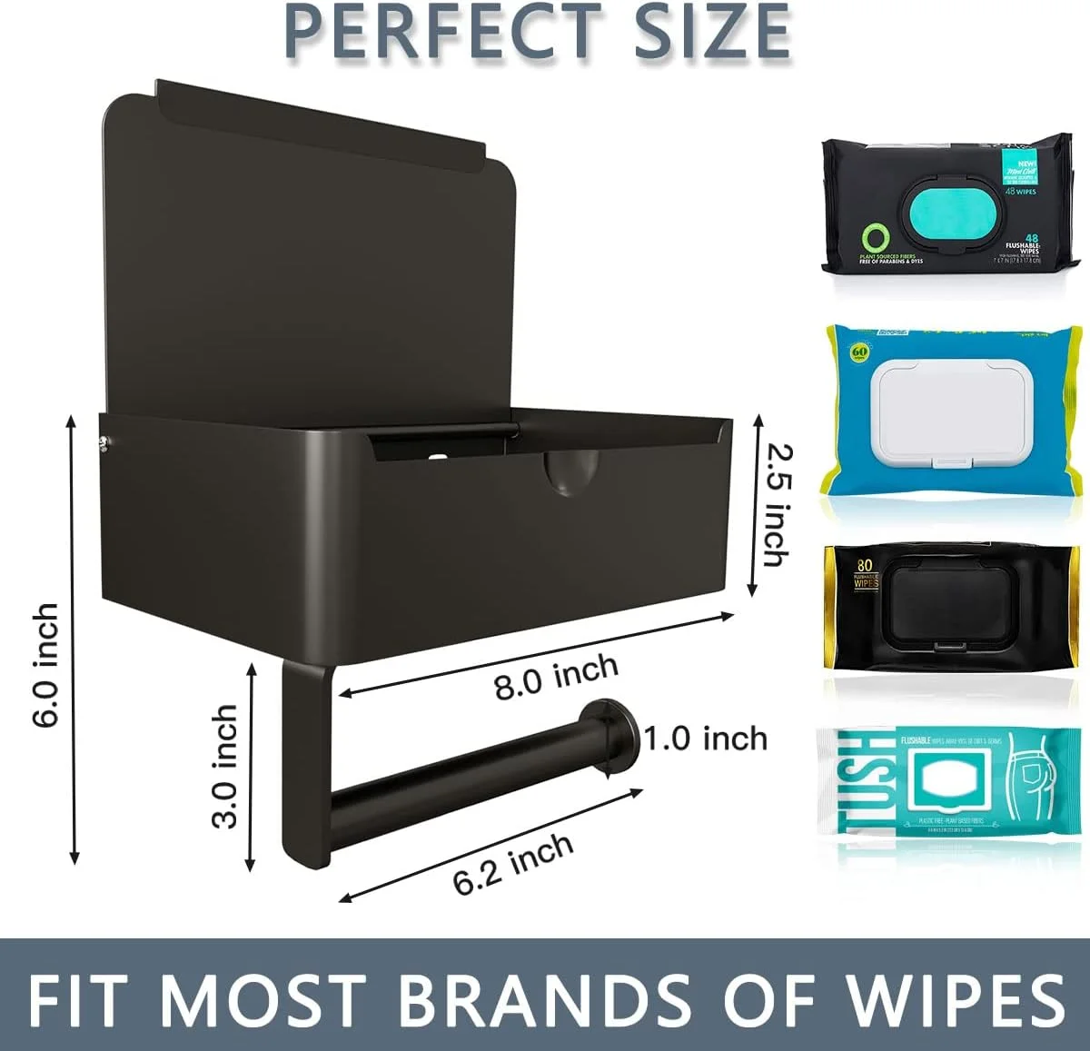 نگهدارنده دستمال توالت با قفسه، جای دستمال مرطوب و محفظه نگهداری برای حمام، نگهدارنده دستمال توالت دیواری استیل ضد زنگ با قفسه مخفی دستمال مرطوب - دستمال های مرطوب خود را دور از دید نگه دارید نگهدارنده دستمال توالت با قفسه، جای دستمال مرطوب و محفظه نگهداری برای حمام، نگهدارنده دستمال توالت دیواری استیل ضد زنگ با قفسه مخفی دستمال مرطوب - دستمال های مرطوب خود را دور از دید نگه دارید