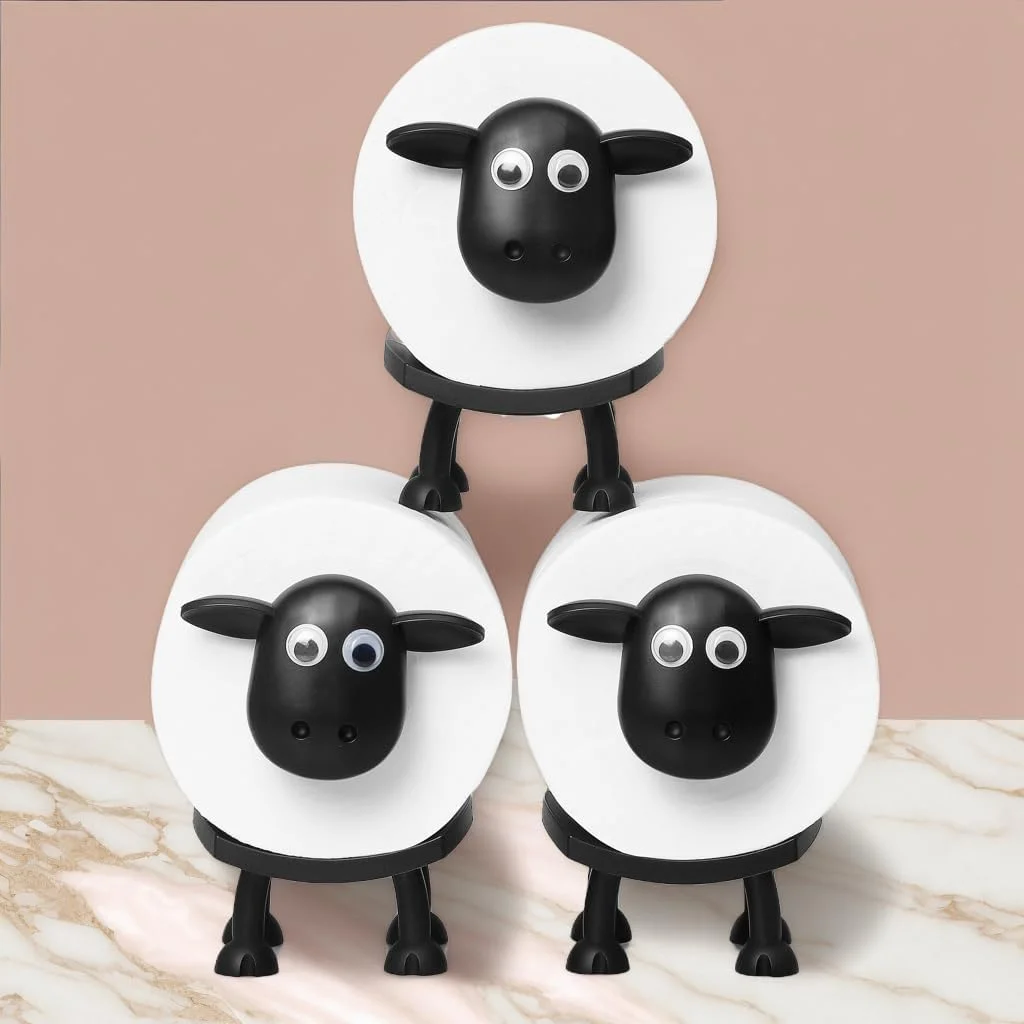 جا دستمال رولی گوسفندی FEJYTOR، استند نگهداری دستمال کاغذی، سبد دستمال دیواری برای قفسه حمام، میز، پیشخوان، کف، هدیه منحصر به فرد برای خانه نو، دکور حمام، مشکی (3 عدد) جا دستمال رولی گوسفندی FEJYTOR، استند نگهداری دستمال کاغذی، سبد دستمال دیواری برای قفسه حمام، میز، پیشخوان، کف، هدیه منحصر به فرد برای خانه نو، دکور حمام، مشکی (3 عدد)