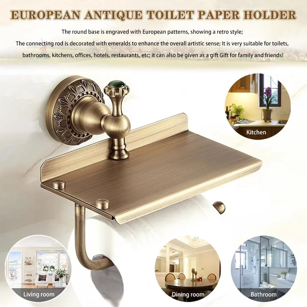 جا دستمال کاغذی توالت با قفسه، جا دستمال توالت عتیقه اروپایی، قفسه ذخیره سازی چند منظوره توالت، نصب با دریل جا دستمال کاغذی توالت با قفسه، جا دستمال توالت عتیقه اروپایی، قفسه ذخیره سازی چند منظوره توالت، نصب با دریل