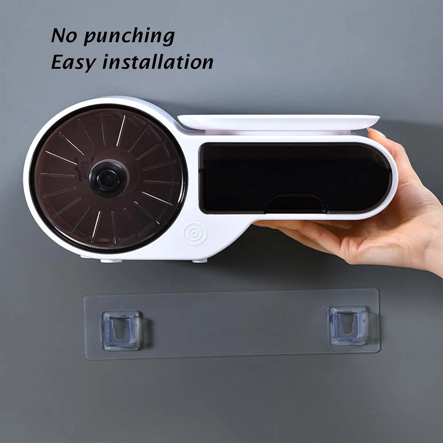 جعبه دستمال کاغذی حمام EdirFtra، جا دستمال توالت با جعبه ذخیره سازی، نگهدارنده دستمال توالت، پخش کننده حوله کاغذی دیواری، جعبه نگهدارنده دستمال کاغذی رول پلاستیکی ضد آب و سبک وزن خود چسب جعبه دستمال کاغذی حمام EdirFtra، جا دستمال توالت با جعبه ذخیره سازی، نگهدارنده دستمال توالت، پخش کننده حوله کاغذی دیواری، جعبه نگهدارنده دستمال کاغذی رول پلاستیکی ضد آب و سبک وزن خود چسب