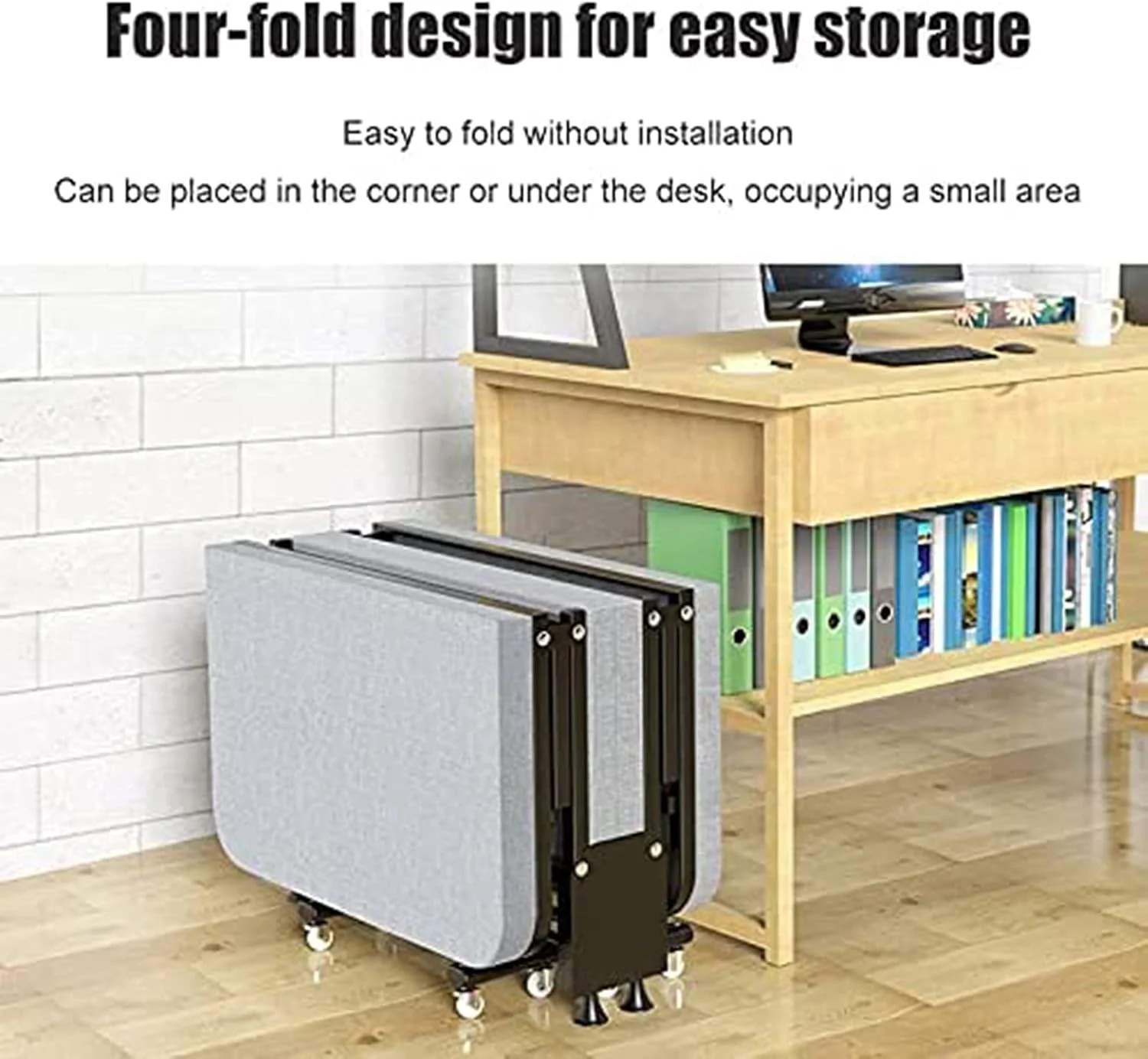 تخت تاشو مهمان BaiBnn، تخت اضافی منزل و محل کار، دارای قابلیت تنظیم زاویه سر، تخت فلزی قابل حمل با تشک و چرخ، تخت یک نفره تاشو چند منظوره متحرک تخت تاشو مهمان BaiBnn، تخت اضافی منزل و محل کار، دارای قابلیت تنظیم زاویه سر، تخت فلزی قابل حمل با تشک و چرخ، تخت یک نفره تاشو چند منظوره متحرک