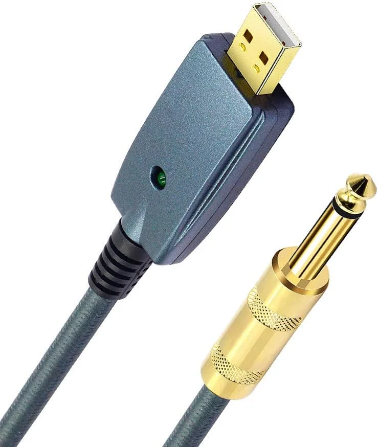 کابل صوتی OUNA، کابل گیتار USB لوازم جانبی گیتار الکتریک رابط سیم اتصال صوتی گیتار آداپتور کابل گیتار 6.35 میلی متری کابل صوتی OUNA، کابل گیتار USB لوازم جانبی گیتار الکتریک رابط سیم اتصال صوتی گیتار آداپتور کابل گیتار 6.35 میلی متری