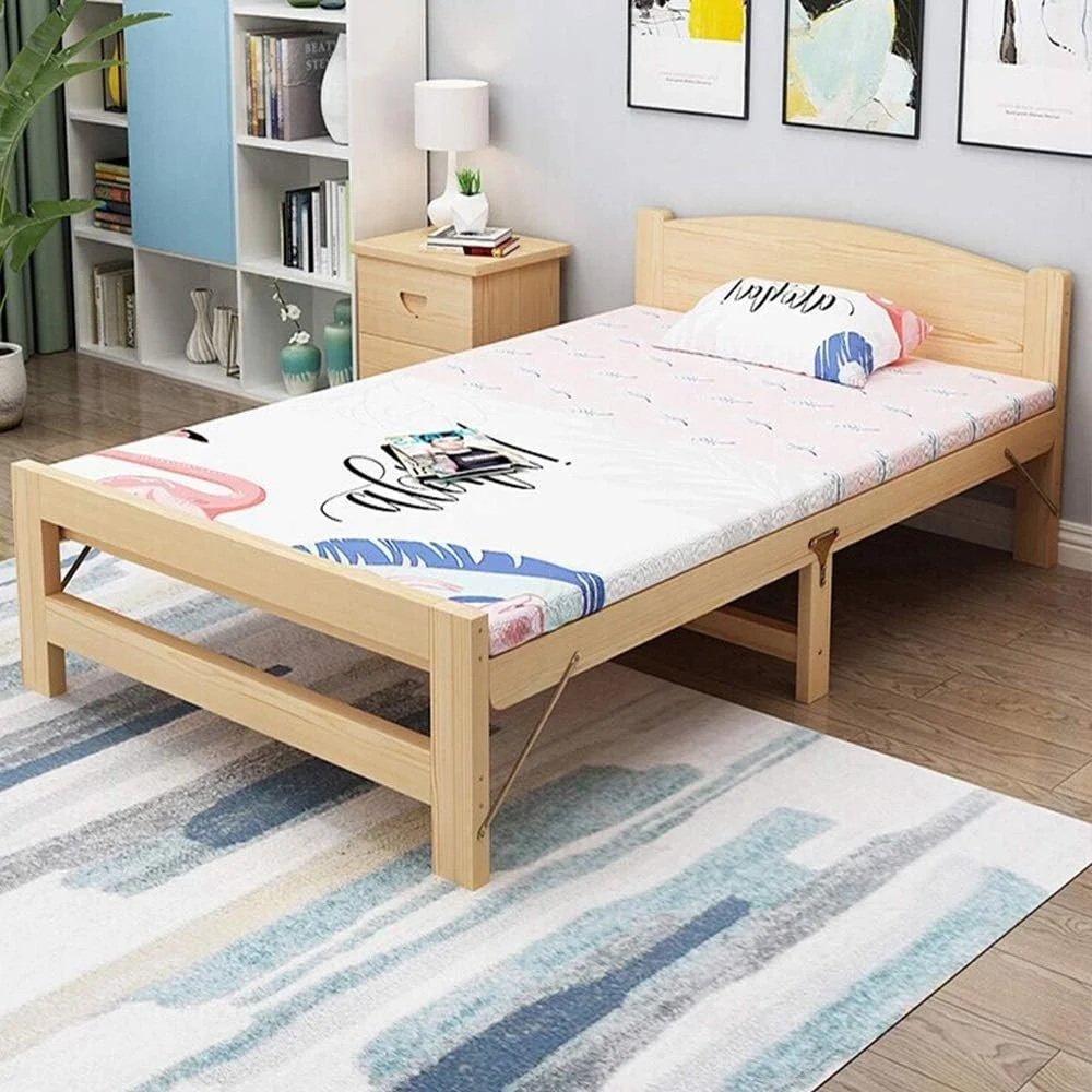 تخت تاشو BaiBnn مناسب اتاق نشیمن، اتاق خواب، تخت تاشو چوبی با قابلیت چیدن و نگهداری آسان، تخت تاشو تک نفره پارچه ای (رنگ: بژ، اندازه: 196X55X80CM) تخت تاشو BaiBnn مناسب اتاق نشیمن، اتاق خواب، تخت تاشو چوبی با قابلیت چیدن و نگهداری آسان، تخت تاشو تک نفره پارچه ای (رنگ: بژ، اندازه: 196X55X80CM)