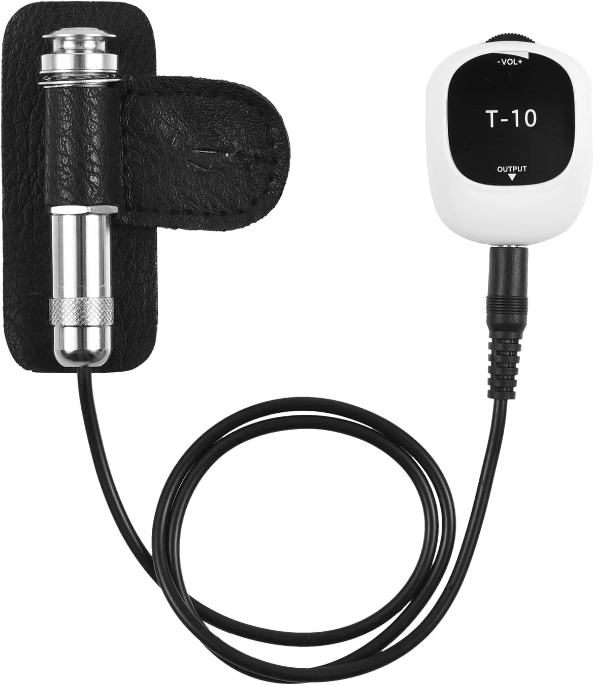 OUNA Piezo Pickup,Piezo Pickup Universal No Drilling Self-adhesive Pick-up 6.5mm Audio Interface for Speaker, Multifunction Pickup for Guitar Ukulele Violin Mandolin Banjo Erhu Guzheng Pipa