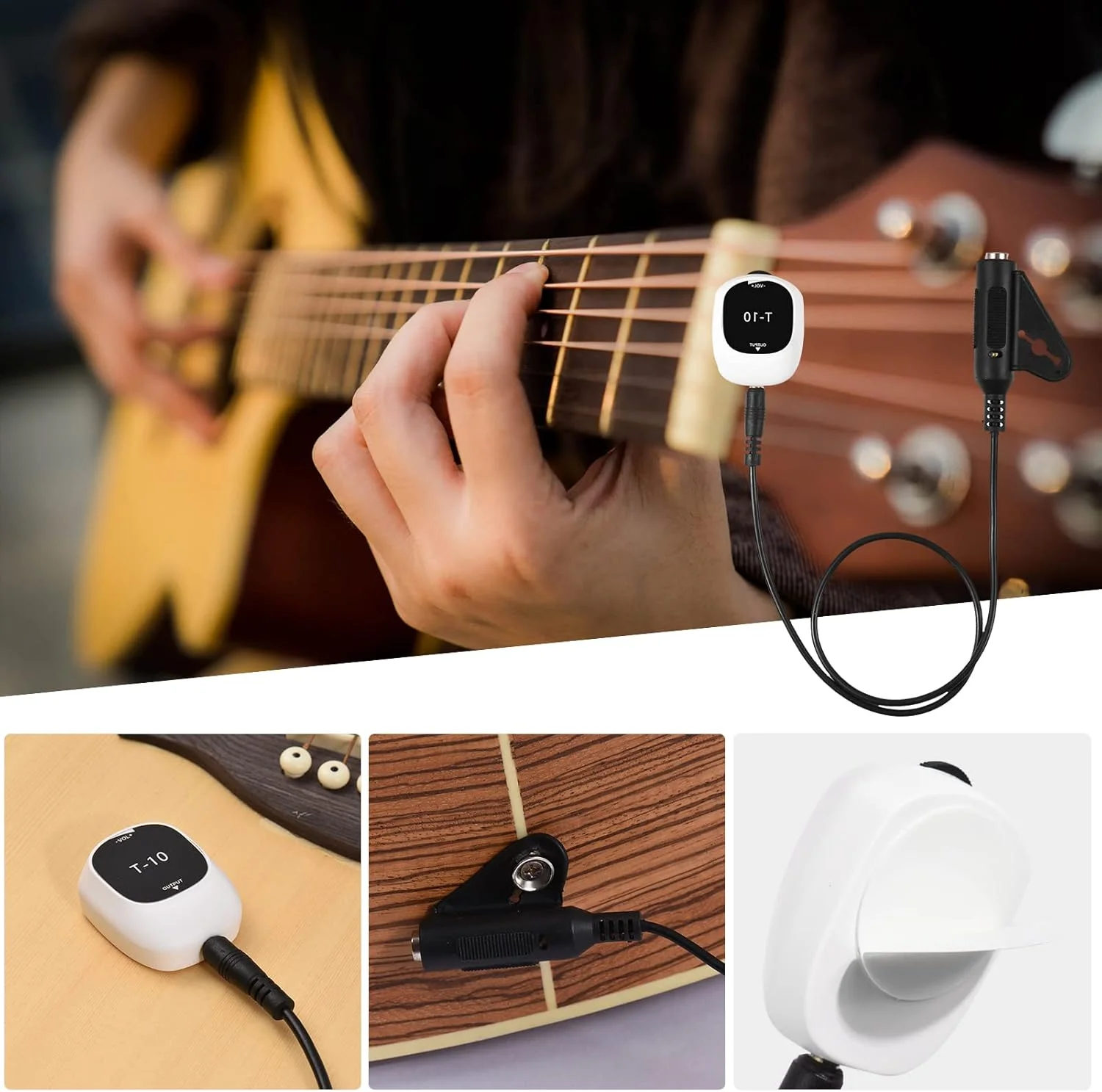 OUNA Pickup cartridges, Piezo Pickup Universal No Drilling Self-adhesive Pick-up 6.5mm Audio Interface for Speaker, Multifunction Pickup for Guitar Ukulele Violin Mandolin Banjo Erhu Guzheng Pipa OUNA Pickup cartridges, Piezo Pickup Universal No Drilling Self-adhesive Pick-up 6.5mm Audio Interface for Speaker, Multifunction Pickup for Guitar Ukulele Violin Mandolin Banjo Erhu Guzheng Pipa
