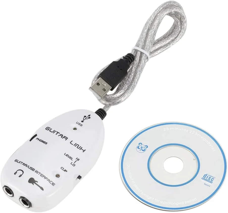 کابل صوتی OUNA، آداپتور کابل رابط گیتار به USB، ضبط کننده اتصال صوتی برای رایانه شخصی/کامپیوتر کابل صوتی OUNA، آداپتور کابل رابط گیتار به USB، ضبط کننده اتصال صوتی برای رایانه شخصی/کامپیوتر