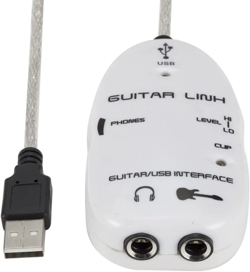 کابل صوتی OUNA، آداپتور کابل رابط گیتار به USB، ضبط کننده اتصال صوتی برای رایانه شخصی/کامپیوتر کابل صوتی OUNA، آداپتور کابل رابط گیتار به USB، ضبط کننده اتصال صوتی برای رایانه شخصی/کامپیوتر