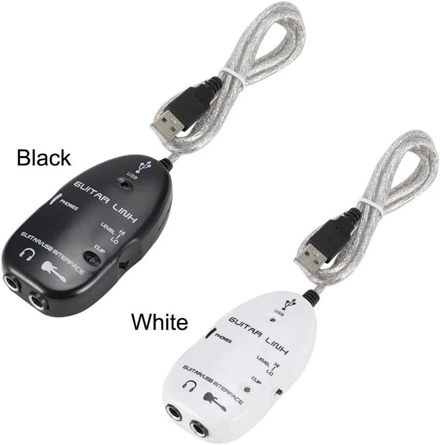 کابل اتصال گیتار OUNA، آداپتور رابط کابل اتصال گیتار به USB ضبط کننده صوتی برای رایانه شخصی/کامپیوتر