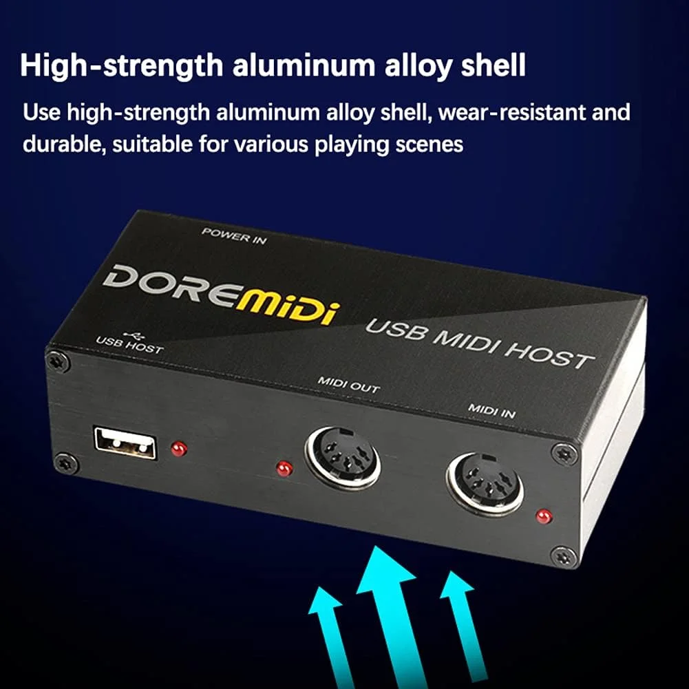 OUNA مبدل USB به MIDI برای اتصال گیتار، سینتی سایزر و سایر تجهیزات موسیقی الکترونیکی OUNA مبدل USB به MIDI برای اتصال گیتار، سینتی سایزر و سایر تجهیزات موسیقی الکترونیکی