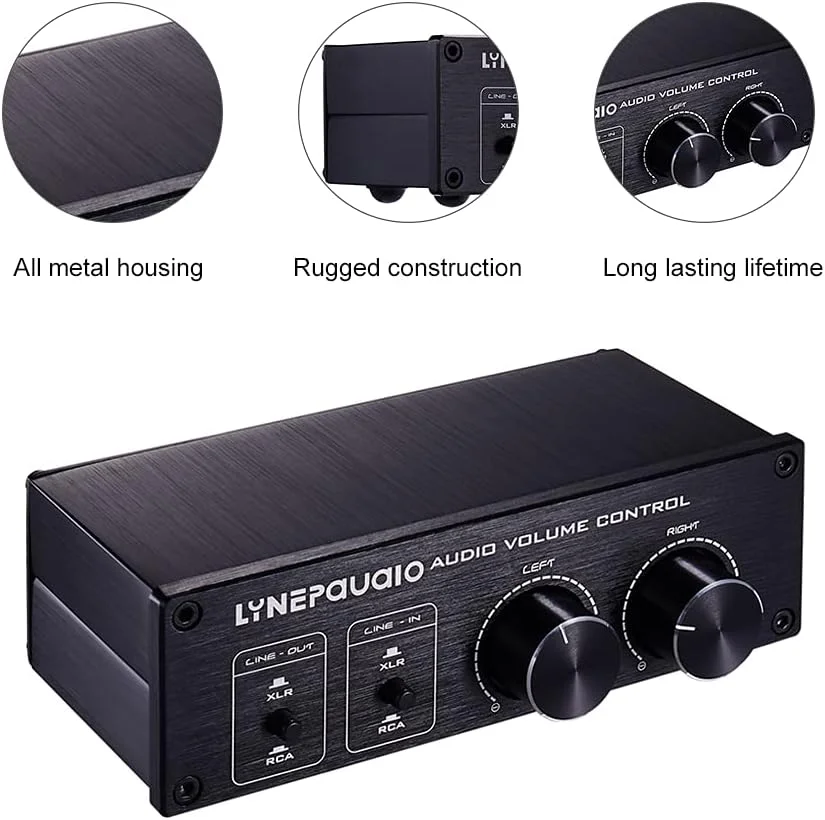 کنترلر حجم صدای OUNA، کنترلر حجم صدای پسیو با حالت کاملاً متعادل و تک سر XLR و رابط RCA برای بلندگوی پیش تقویت کننده سیستم استریو خانگی کنترلر حجم صدای OUNA، کنترلر حجم صدای پسیو با حالت کاملاً متعادل و تک سر XLR و رابط RCA برای بلندگوی پیش تقویت کننده سیستم استریو خانگی