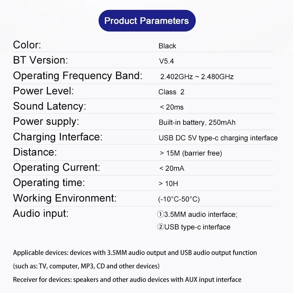 آداپتور صوتی با کیفیت بالا، قابلیت اتصال قدرتمند با تاخیر کم، رابط 3.5 میلی متری USB Type-C، انتقال پایدار در مسافت های طولانی، کاربرد گسترده، پلاگین و پخش، برای تلویزیون ها، کامپیوترها، MP3، سی دی ها آداپتور صوتی با کیفیت بالا، قابلیت اتصال قدرتمند با تاخیر کم، رابط 3.5 میلی متری USB Type-C، انتقال پایدار در مسافت های طولانی، کاربرد گسترده، پلاگین و پخش، برای تلویزیون ها، کامپیوترها، MP3، سی دی ها