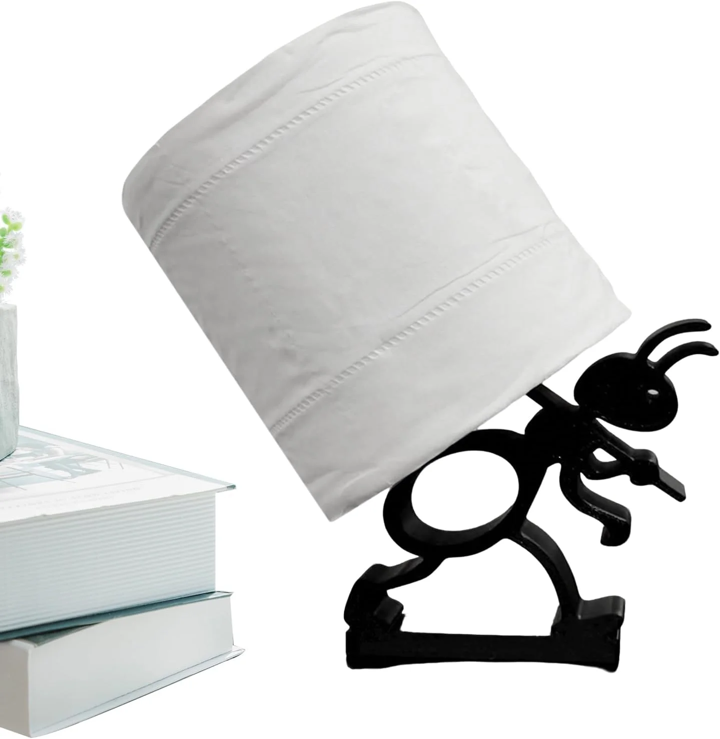 پایه نگهدارنده دستمال توالت | پایه دستمال کاغذی مات طرح مورچه بامزه - نگهدارنده دستمال توالت | مناسب حمام، آشپزخانه، مسافرت با RV، کمپینگ، خانه، مهمانسرا، داخل کابینت و استفاده روزانه