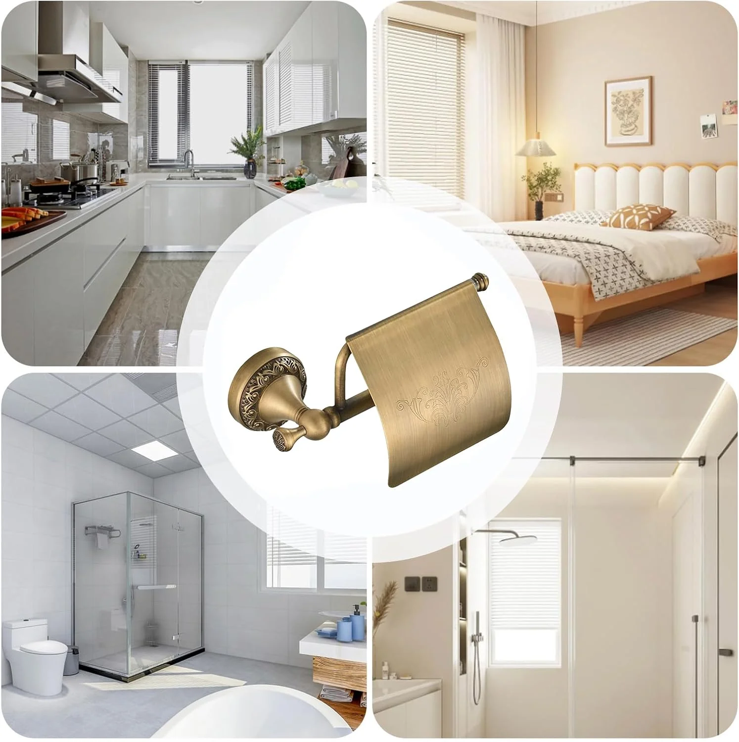 نگهدارنده رول دستمال کاغذی - نگهدارنده دستمال توالت دیواری طرح رترو - سازمان دهنده پخش کننده برای آشپزخانه، RV، آپارتمان، حمام خانه روستایی نگهدارنده رول دستمال کاغذی - نگهدارنده دستمال توالت دیواری طرح رترو - سازمان دهنده پخش کننده برای آشپزخانه، RV، آپارتمان، حمام خانه روستایی