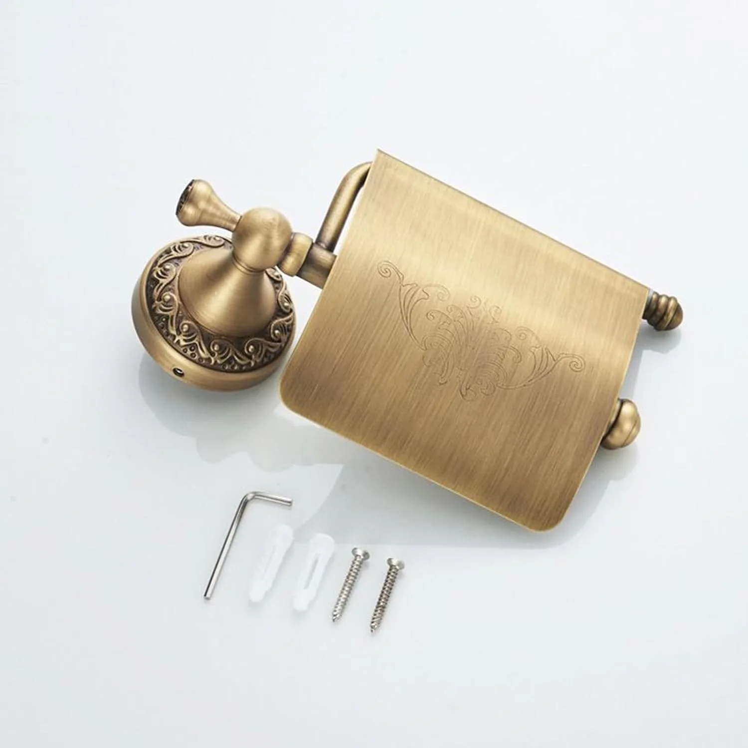 نگهدارنده رول دستمال کاغذی - نگهدارنده دستمال توالت دیواری طرح رترو - سازمان دهنده پخش کننده برای آشپزخانه، RV، آپارتمان، حمام خانه روستایی نگهدارنده رول دستمال کاغذی - نگهدارنده دستمال توالت دیواری طرح رترو - سازمان دهنده پخش کننده برای آشپزخانه، RV، آپارتمان، حمام خانه روستایی