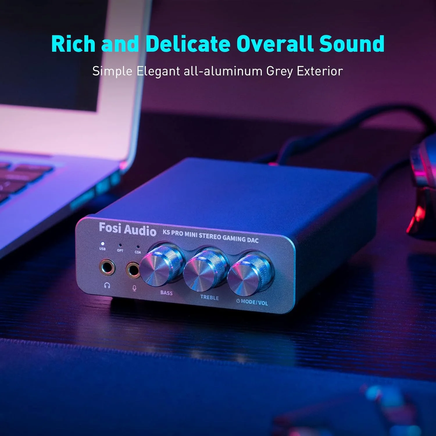 تقویت کننده هدفون DAC گیمینگ Fosi Audio K5 Pro، مبدل صوتی دیجیتال به آنالوگ استریو Hi-Fi کوچک، USB Type C/Optical/Coaxial به RCA/3.5MM AUX برای PS5/PC/MAC/کامپیوتر تقویت کننده هدفون DAC گیمینگ Fosi Audio K5 Pro، مبدل صوتی دیجیتال به آنالوگ استریو Hi-Fi کوچک، USB Type C/Optical/Coaxial به RCA/3.5MM AUX برای PS5/PC/MAC/کامپیوتر