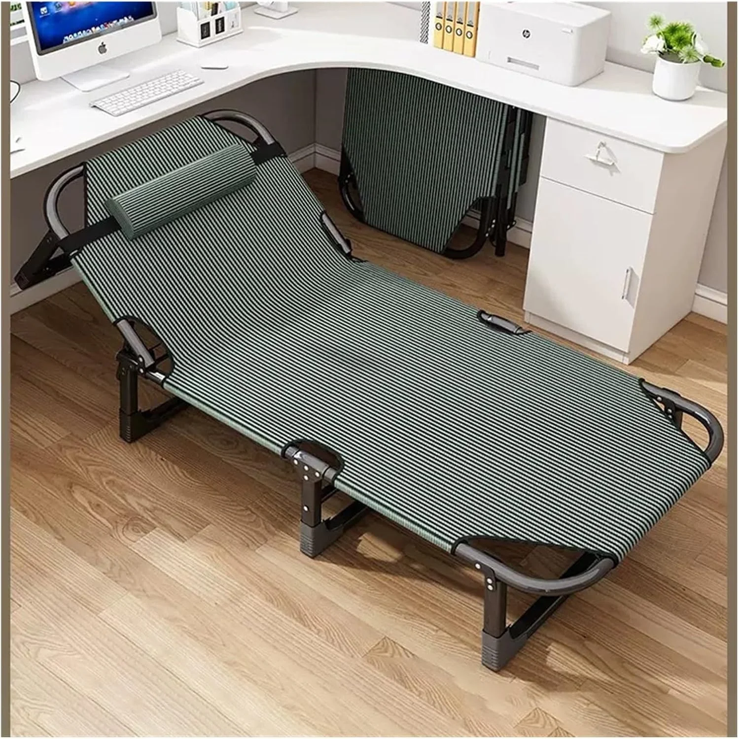 ASABIB Folding Bed Adult Office Lunch Break Artifact Simple Home Multi-functional Single Recliner Outdoor Portable Camp Bed (Size : 170x56x28cm) ASABIB Folding Bed Adult Office Lunch Break Artifact Simple Home Multi-functional Single Recliner Outdoor Portable Camp Bed (Size : 170x56x28cm)