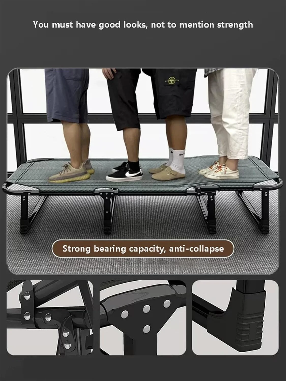 ASABIB Folding Bed Adult Office Lunch Break Artifact Simple Home Multi-functional Single Recliner Outdoor Portable Camp Bed (Size : 170x56x28cm) ASABIB Folding Bed Adult Office Lunch Break Artifact Simple Home Multi-functional Single Recliner Outdoor Portable Camp Bed (Size : 170x56x28cm)