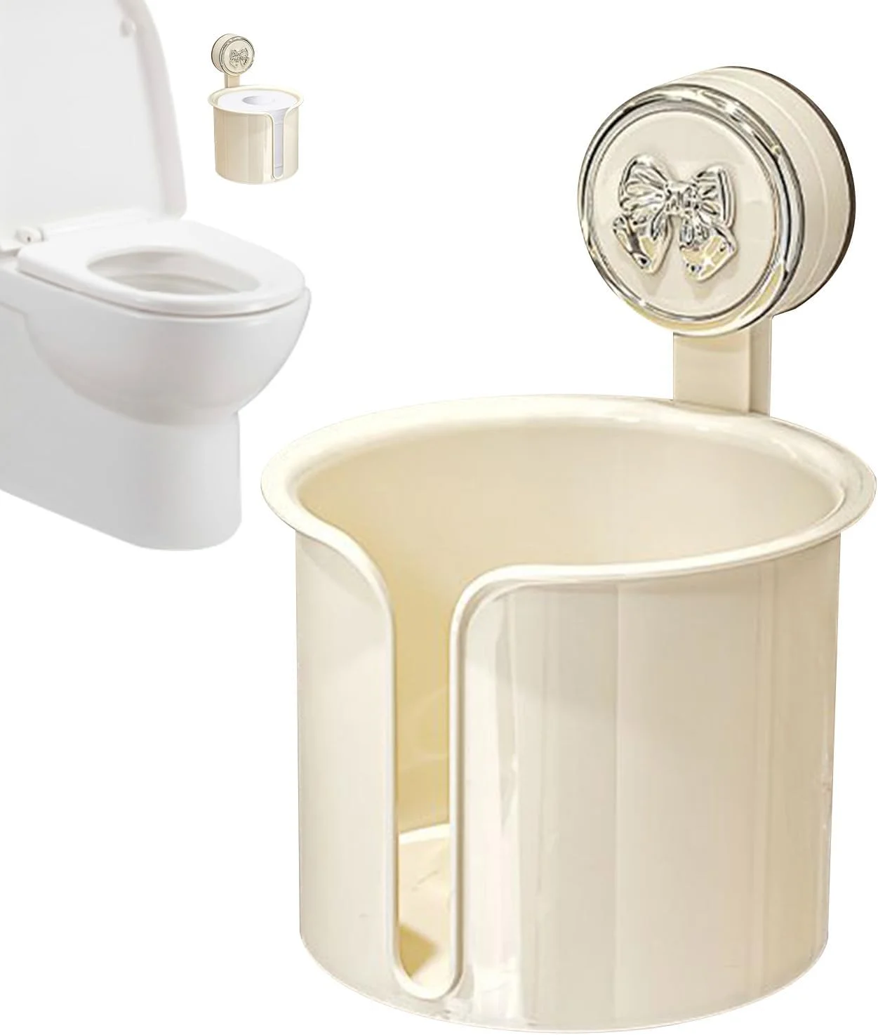 جا دستمال کاغذی توالت | جا دستمال توالت با مکنده دیواری | جعبه پخش کننده دستمال کاغذی شفاف برای هتل، سرویس بهداشتی، بالکن - آشپزخانه، دستشویی جا دستمال کاغذی توالت | جا دستمال توالت با مکنده دیواری | جعبه پخش کننده دستمال کاغذی شفاف برای هتل، سرویس بهداشتی، بالکن - آشپزخانه، دستشویی