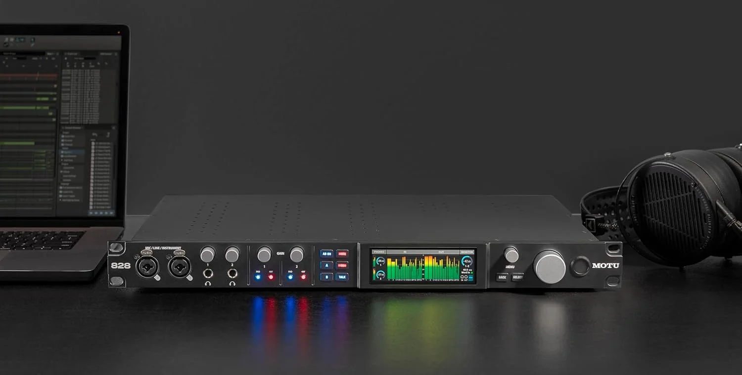 کارت صدای MOTU 828 (2024) 28x32 USB 3.1 کارت صدای MOTU 828 (2024) 28x32 USB 3.1
