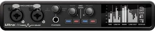 اینترفیس صوتی/MIDI یو اس بی-سی MOTU UltraLite-mk5 (8453) به همراه کابل XLR 10 فوتی، پارچه فیبر، بست کمربندی کابل اینترفیس صوتی/MIDI یو اس بی-سی MOTU UltraLite-mk5 (8453) به همراه کابل XLR 10 فوتی، پارچه فیبر، بست کمربندی کابل
