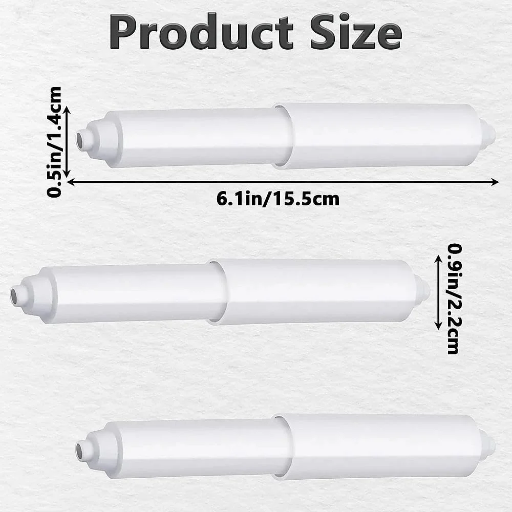 3 PCS Lavatory Tissue Roll Holder, Toilet Paper Holder, Toilet Roll Holder Insert, Spring Loaded Tissue Roller for Bathroom (White) 3 PCS Lavatory Tissue Roll Holder, Toilet Paper Holder, Toilet Roll Holder Insert, Spring Loaded Tissue Roller for Bathroom (White)