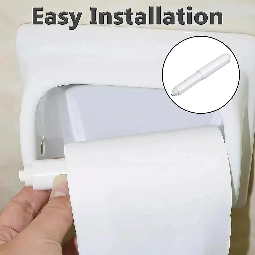 3 PCS Lavatory Tissue Roll Holder, Toilet Paper Holder, Toilet Roll Holder Insert, Spring Loaded Tissue Roller for Bathroom (White) 3 PCS Lavatory Tissue Roll Holder, Toilet Paper Holder, Toilet Roll Holder Insert, Spring Loaded Tissue Roller for Bathroom (White)