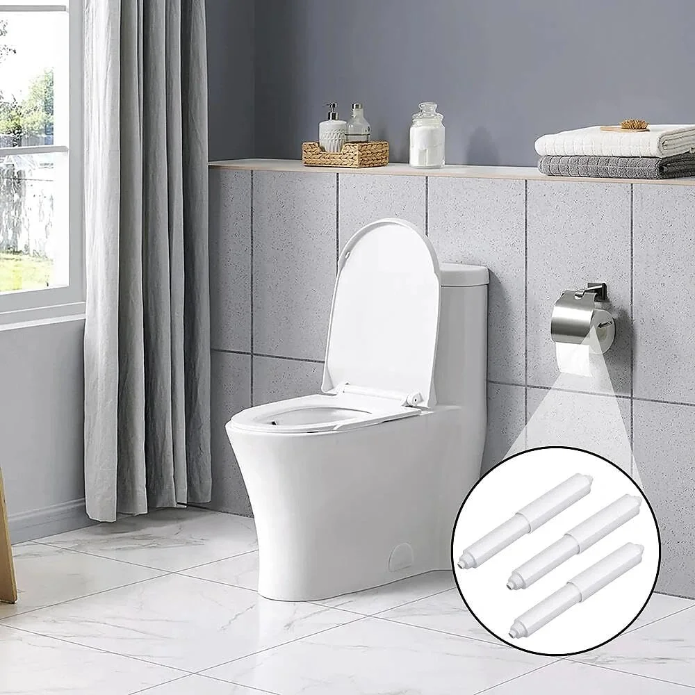 3 PCS Lavatory Tissue Roll Holder, Toilet Paper Holder, Toilet Roll Holder Insert, Spring Loaded Tissue Roller for Bathroom (White) 3 PCS Lavatory Tissue Roll Holder, Toilet Paper Holder, Toilet Roll Holder Insert, Spring Loaded Tissue Roller for Bathroom (White)