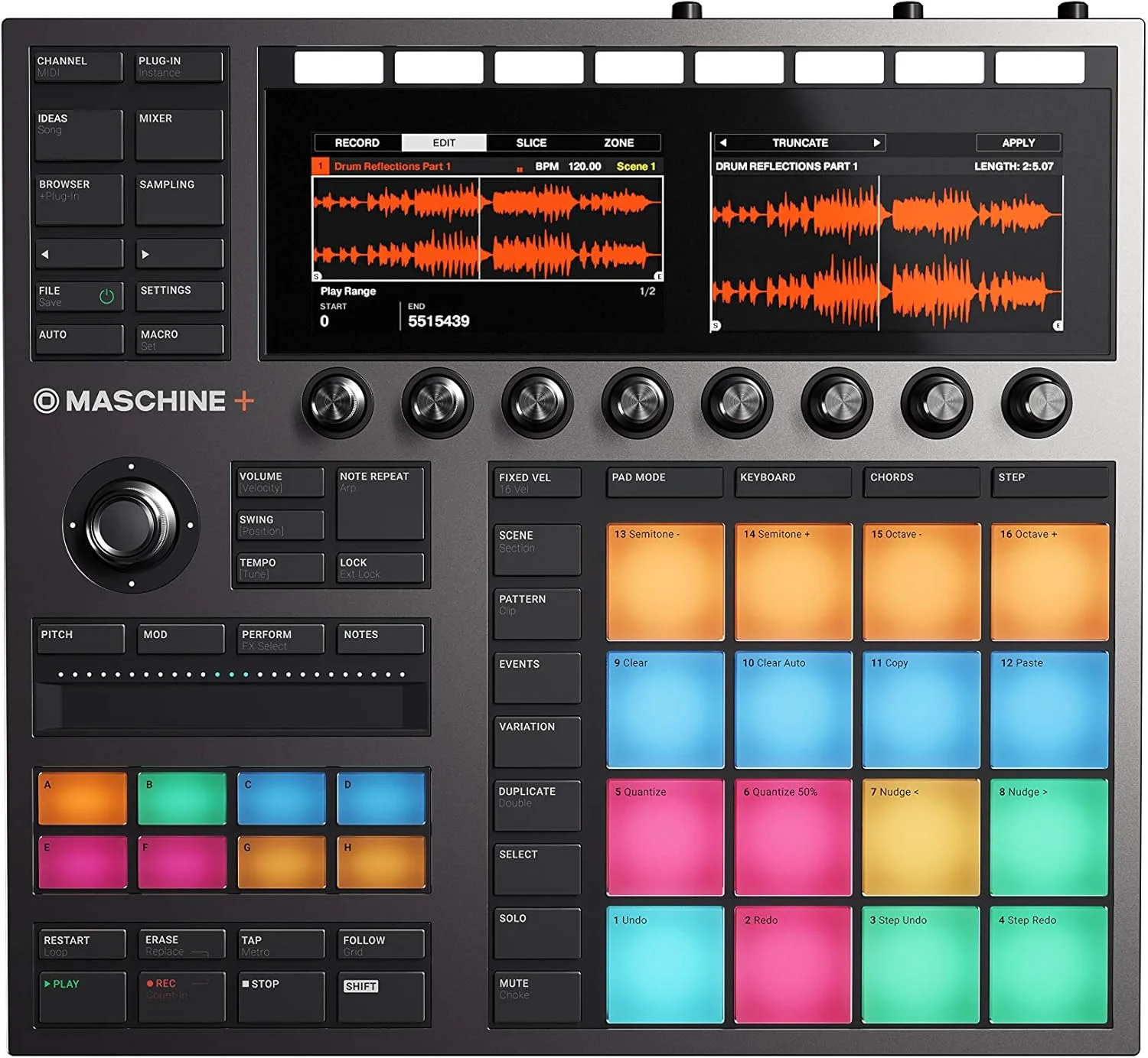 ایستگاه کاری تولید موسیقی Native Instruments MASCHINE+ ایستگاه کاری تولید موسیقی Native Instruments MASCHINE+