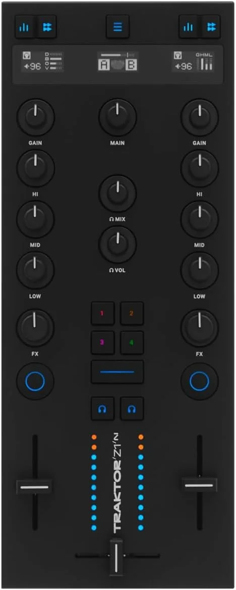 کنترلر دی جی Native Instruments Traktor Kontrol Z1 MK2 - کنترلر میکس دی جی 4 کاناله با لایه کنترل Stem، FX، MIDI، رابط صوتی 24 بیت/96 کیلوهرتز به همراه نرم افزار Traktor Pro (Mac/PC) کنترلر دی جی Native Instruments Traktor Kontrol Z1 MK2 - کنترلر میکس دی جی 4 کاناله با لایه کنترل Stem، FX، MIDI، رابط صوتی 24 بیت/96 کیلوهرتز به همراه نرم افزار Traktor Pro (Mac/PC)