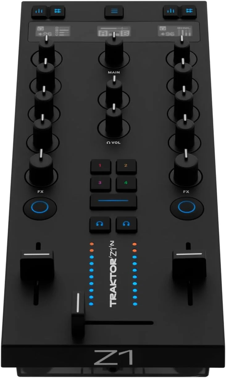 کنترلر دی جی Native Instruments Traktor Kontrol Z1 MK2 - کنترلر میکس دی جی 4 کاناله با لایه کنترل Stem، FX، MIDI، رابط صوتی 24 بیت/96 کیلوهرتز به همراه نرم افزار Traktor Pro (Mac/PC) کنترلر دی جی Native Instruments Traktor Kontrol Z1 MK2 - کنترلر میکس دی جی 4 کاناله با لایه کنترل Stem، FX، MIDI، رابط صوتی 24 بیت/96 کیلوهرتز به همراه نرم افزار Traktor Pro (Mac/PC)