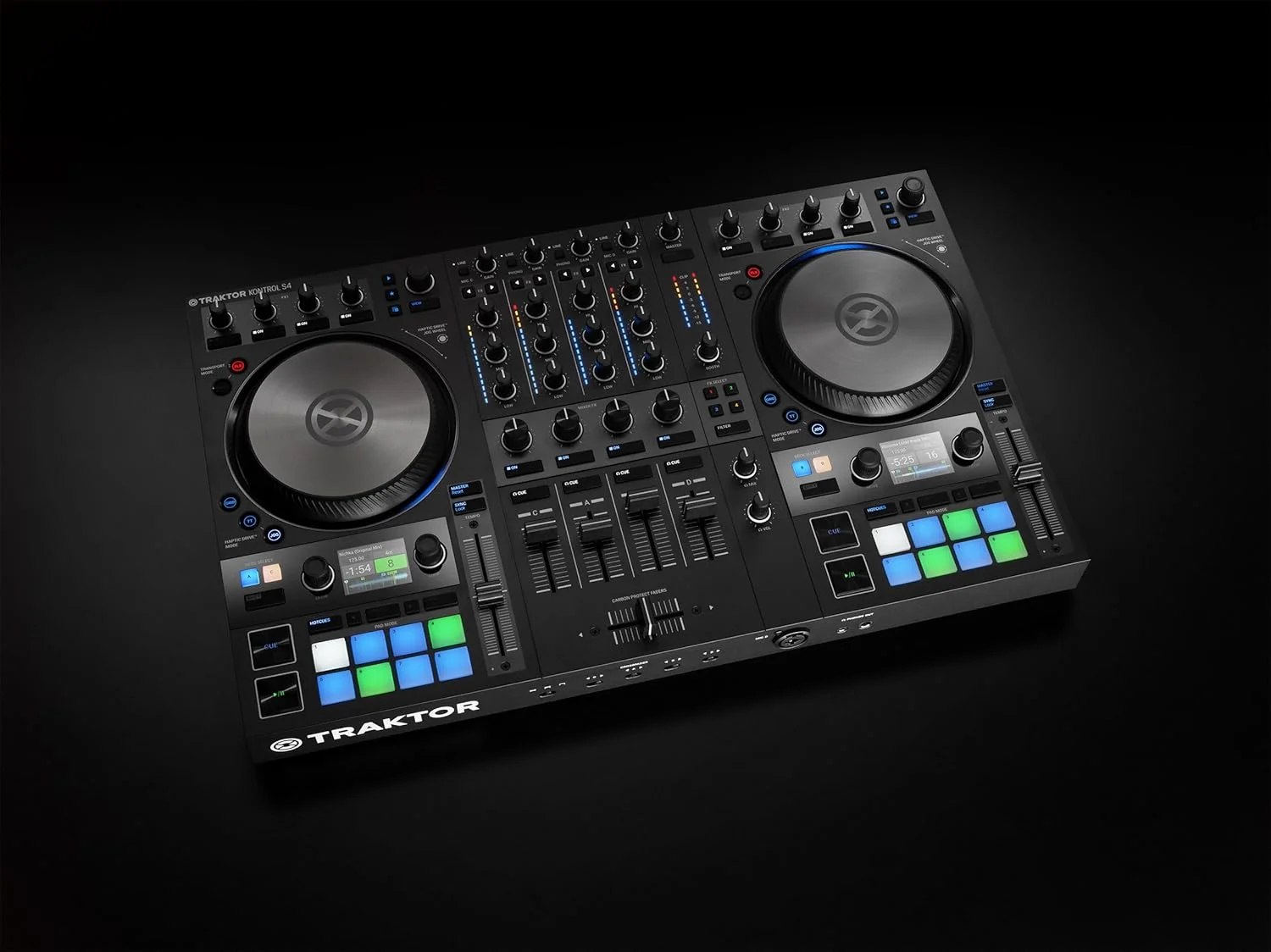 کنترلر دیجی 4 کاناله Native Instruments Traktor Kontrol S4 MK3، سطح کنترل دیجی USB کامل 4 دک، رابط صوتی و سیستم نرمافزاری برای مک و کامپیوتر کنترلر دیجی 4 کاناله Native Instruments Traktor Kontrol S4 MK3، سطح کنترل دیجی USB کامل 4 دک، رابط صوتی و سیستم نرمافزاری برای مک و کامپیوتر