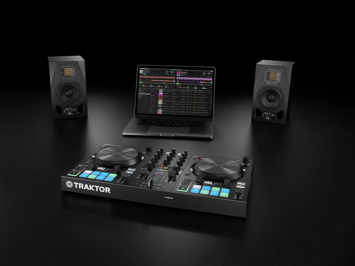 کنترلر دی جی 2 کاناله Native Instruments Traktor Kontrol S2 MK3، سطح کنترل دی جی USB دو دکه کامل، رابط صوتی و سیستم نرم افزاری برای مک یا کامپیوتر کنترلر دی جی 2 کاناله Native Instruments Traktor Kontrol S2 MK3، سطح کنترل دی جی USB دو دکه کامل، رابط صوتی و سیستم نرم افزاری برای مک یا کامپیوتر