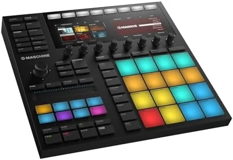 سیستم تولید و اجرای Native Instruments Maschine MK3 با Komplete Select، سطح کنترل تولید Groove و رابط صوتی USB 2.0 با کیفیت 24 بیت/96 کیلوهرتز سیستم تولید و اجرای Native Instruments Maschine MK3 با Komplete Select، سطح کنترل تولید Groove و رابط صوتی USB 2.0 با کیفیت 24 بیت/96 کیلوهرتز