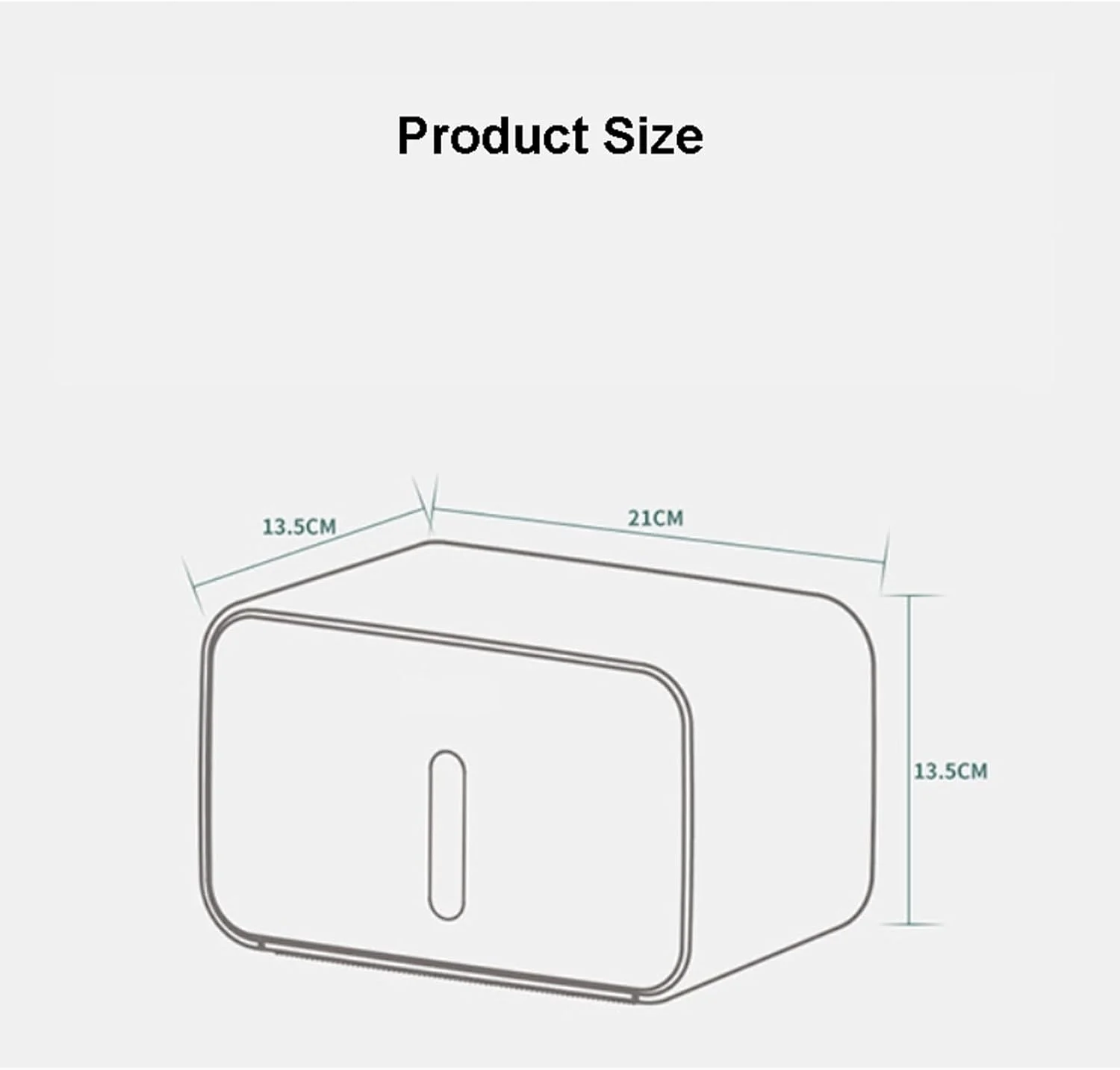 جا دستمال کاغذی دیواری تجاری، نگهدارنده دستمال توالت، جعبه دستمال کاغذی پلاستیکی، پخش کننده دستمال کاغذی حمام برای خانه، دفتر، سرویس بهداشتی (مشکی)