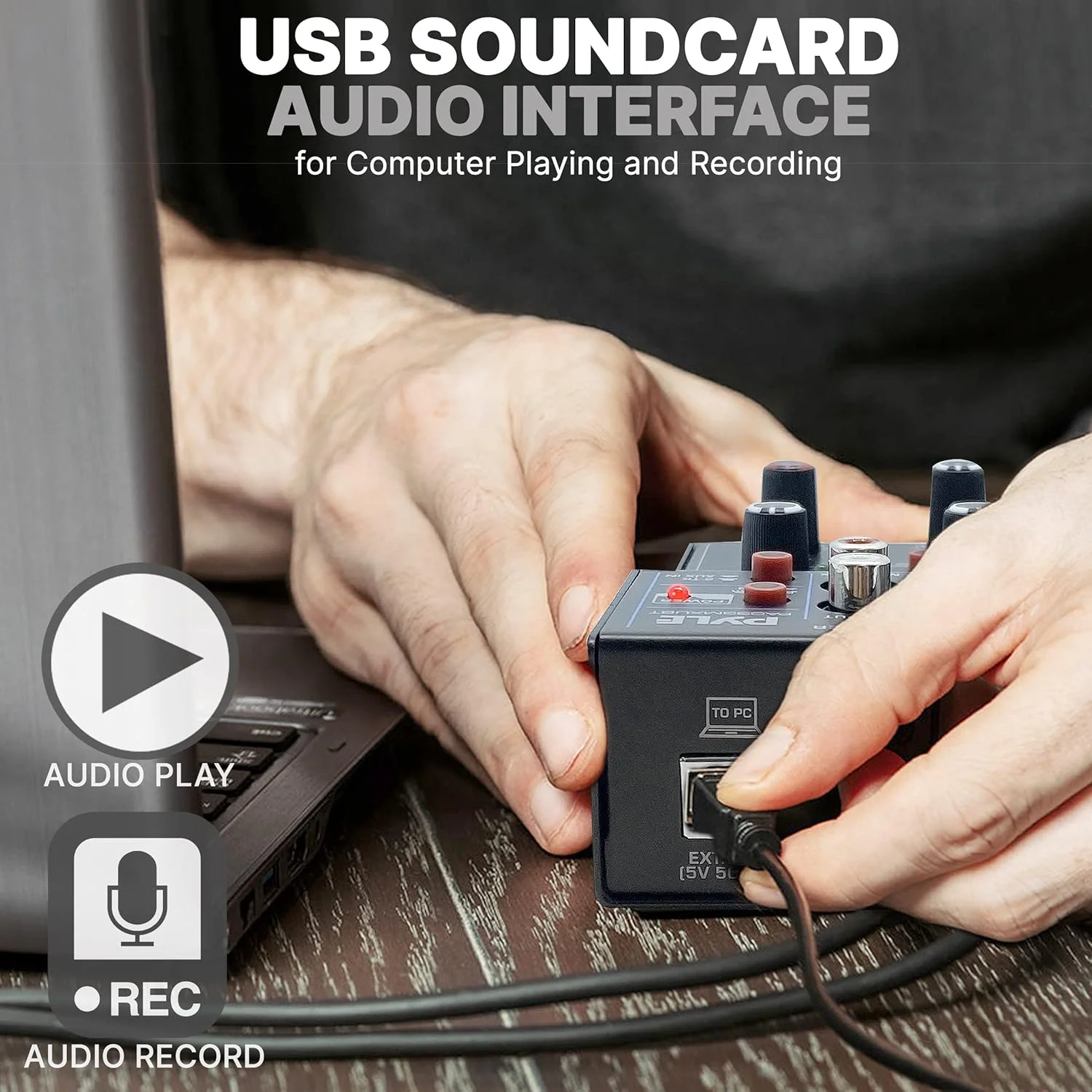 میکسر صوتی دی جی بی سیم حرفه ای Pyle - میکسر صدای کنترلر دی جی بلوتوثی 3 کاناله با رابط صوتی USB، جک ترکیبی XLR+6.35mm ورودی میکروفون/لاین/گیتار، 3.5mm، RCA، AUX، جک هدفون میکسر صوتی دی جی بی سیم حرفه ای Pyle - میکسر صدای کنترلر دی جی بلوتوثی 3 کاناله با رابط صوتی USB، جک ترکیبی XLR+6.35mm ورودی میکروفون/لاین/گیتار، 3.5mm، RCA، AUX، جک هدفون