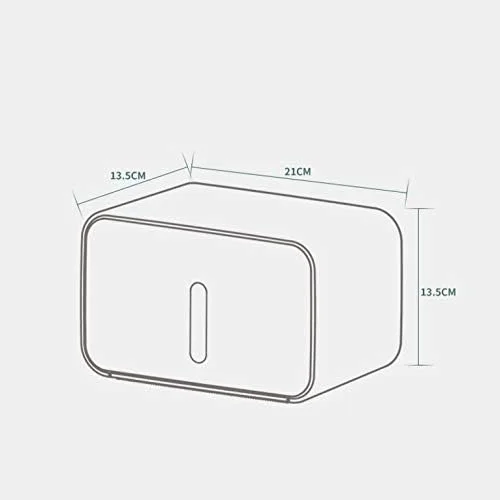 جا دستمال کاغذی ضد آب حمام، جا کاغذی آشپزخانه، جعبه نگهداری، جا رول دستمال توالت، لوازم جانبی حمام (رنگ: نقره ای)