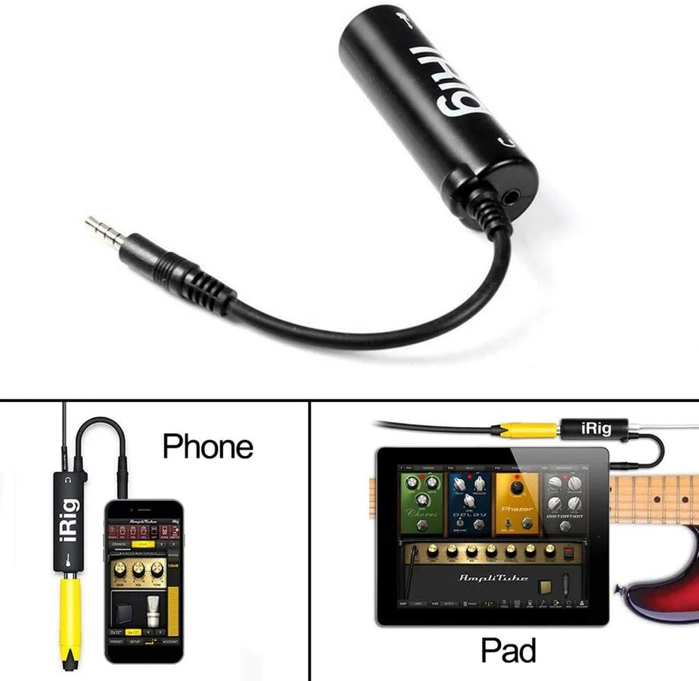 مبدل رابط گیتار موبایل SKEIDO Irig، افکت های گیتار، جایگزینی گیتار با مبدل رابط گیتار تلفن جدید مبدل رابط گیتار موبایل SKEIDO Irig، افکت های گیتار، جایگزینی گیتار با مبدل رابط گیتار تلفن جدید