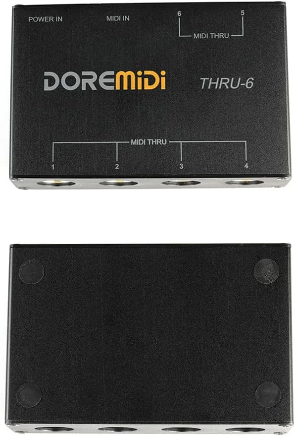 جعبه MIDI فاونوو DOREMiDi - اسپلیتر MIDI یک ورودی شش خروجی، جعبه میزبان مبدل، اتصال و پخش، سازگار با تمام دستگاه های رابط استاندارد MIDI جعبه MIDI فاونوو DOREMiDi - اسپلیتر MIDI یک ورودی شش خروجی، جعبه میزبان مبدل، اتصال و پخش، سازگار با تمام دستگاه های رابط استاندارد MIDI