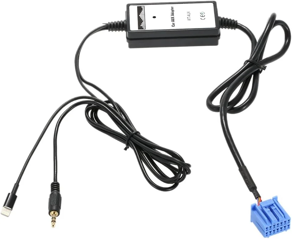 آداپتور صوتی AUX فاونوو، آداپتور رابط AUX 3.5 میلی متری به MP3 با شارژ USB برای Accura Accord Civic برای iPhone 5s 6 6s 6plus