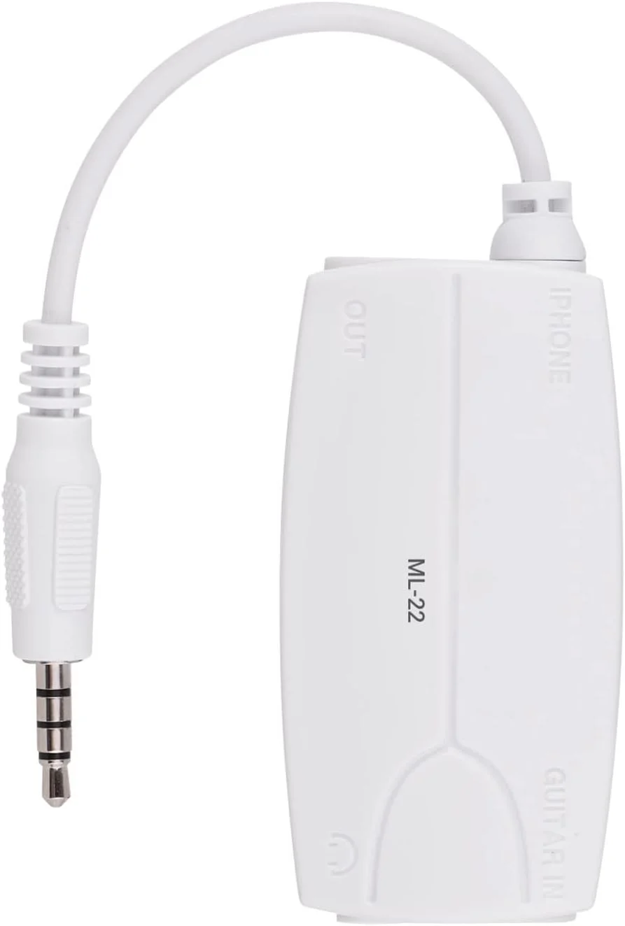 تبدیل کننده رابط گیتار Fawoonu ML-22 برای اتصال گیتار الکتریکی و باس به تلفن همراه و تبلت، سازگار با آیفون/آیپد و تلفن های هوشمند و تبلت های اندرویدی با پلاگین صوتی 3.5 میلی متری تبدیل کننده رابط گیتار Fawoonu ML-22 برای اتصال گیتار الکتریکی و باس به تلفن همراه و تبلت، سازگار با آیفون/آیپد و تلفن های هوشمند و تبلت های اندرویدی با پلاگین صوتی 3.5 میلی متری
